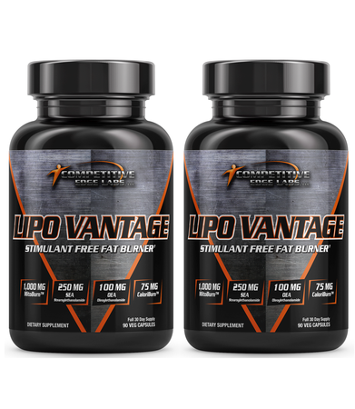 Competitive Edge Labs LipoVantage Stimulant Free Fat Burner - 180 Cap (2 x 90 Cap Btls)  TWINPACK