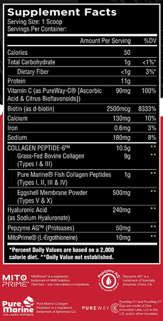 Unmatched Nutrition Collagen Peptide-6  Vanilla - 30 Servings