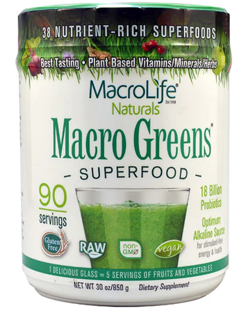 Macro Life Naturals Macro Greens Superfood - 30 oz (90 Servings)
