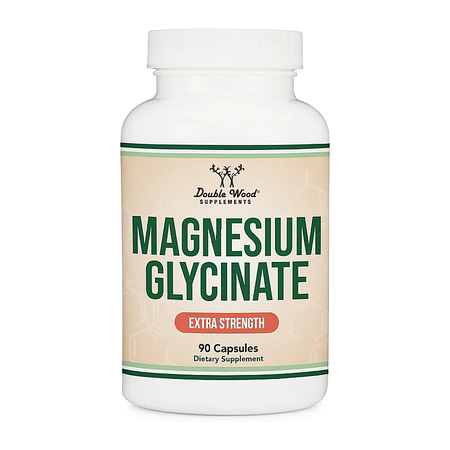Double Wood Supplements Magnesium Glycinate Extra Strength  - 90 Capsules