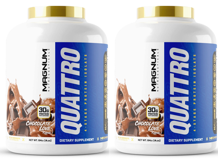 Magnum Quattro Protein Chocolate - 8 Lb (2 x 4 Lb Btls)  TWINPACK