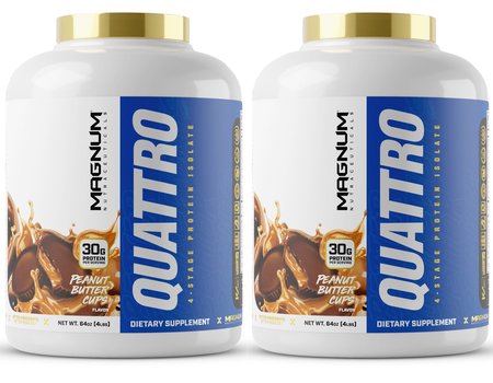 Magnum Quattro Protein Peanut Butter Cup - 8 Lb (2 x 4 Lb Btls)  TWINPACK