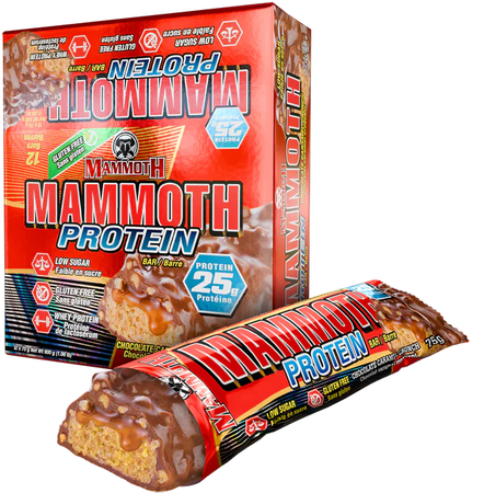 Mammoth Protein Bar Chocolate Caramel Crunch - 12 Bars