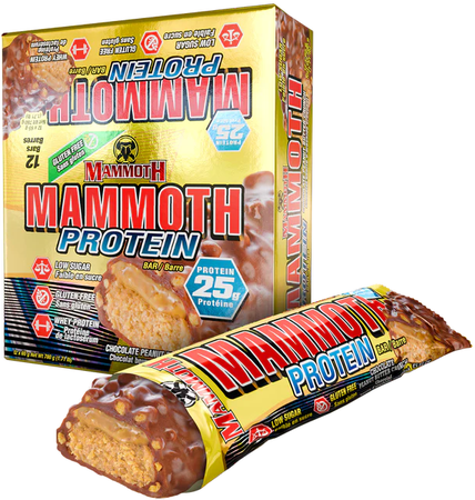Mammoth Protein Bar Peanut Butter Crunch - 12 Bars