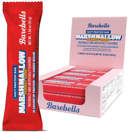 Barebells Soft Protein Bars Marshmallow Peanut Road - 12 Bars