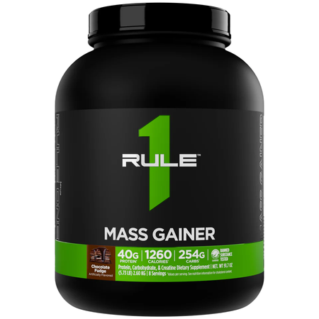 Rule 1 Mass Gainer Chocolate Fudge - 5.73 Lb