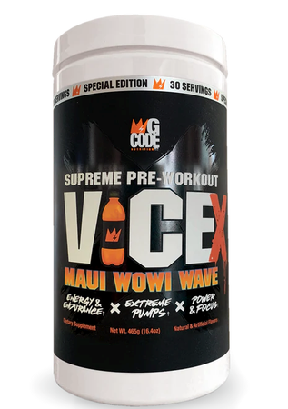 GCode Nutrition Vice X Pre Workout  Maui Wowi Wave - 30 Servings