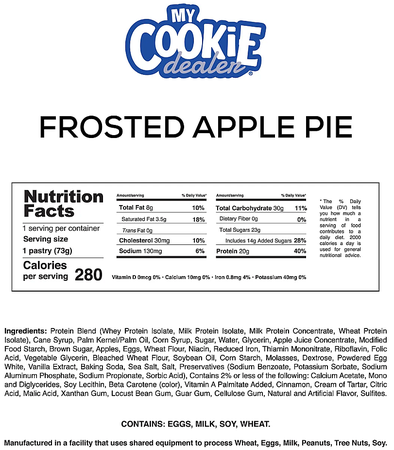 My Cookie Dealer Protein Pastry 20g Frosted Apple Pie - 12 Pack