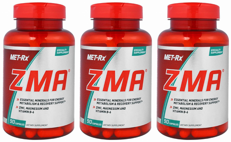 Met-Rx ZMA - 270 Cap (3 x 90 Cap Btls)  3 PACK