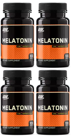 -Optimum Melatonin 3 Mg - 400 Tablets (4 x 100 Tablets) 4 PACK *exp date 11/22