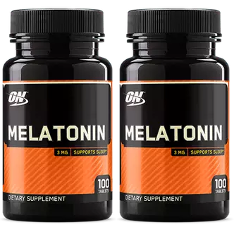 Optimum Melatonin 3 Mg - 200 Tab (2 x 100 Tab Btls) TWINPACK  *Expiration date 11/22