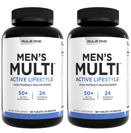 Rule 1 Men's Multi MultiVitamin - 360 Tablets (2 x 180 Tab Btls)  TWINPACK