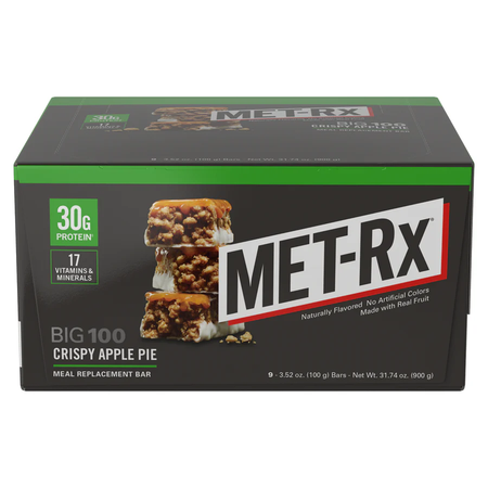 Met-Rx Big 100 Bar Apple Pie - 9 Bars