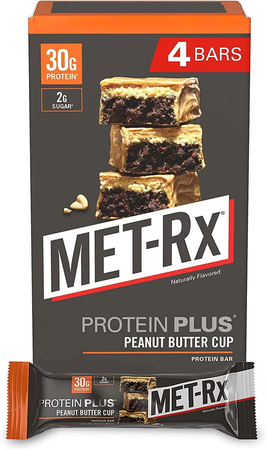 -Met-Rx Protein Plus Bar Peanut Butter Cup  - 4 Bars