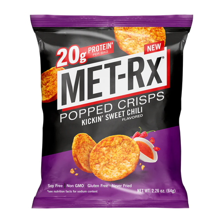 Met-Rx Popped Protein Crisps  Sweet Chili - 6 x 2.26 oz Bags