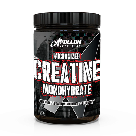 Apollon Nutrition Creatine Monohydrate (Micronized) - 500 Grams (100 Servings)