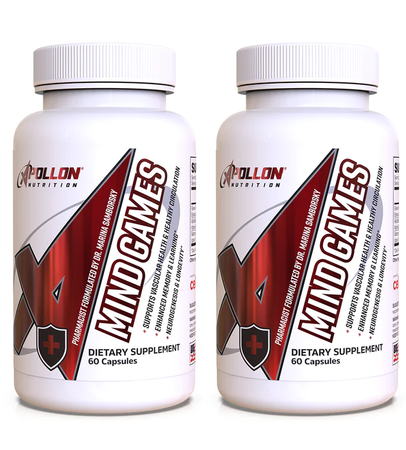 Apollon Nutrition Mind Games - 120 Cap (2 x 60 Cap Btls) TWINPACK