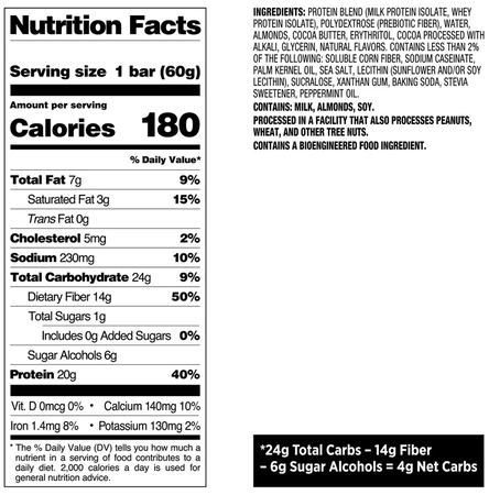 Quest Bar Mint Chocolate Chunk - 12 Bars