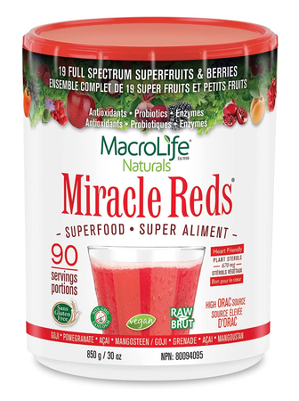 Macro Life Naturals Miracle Reds Superfood - 90 Servings
