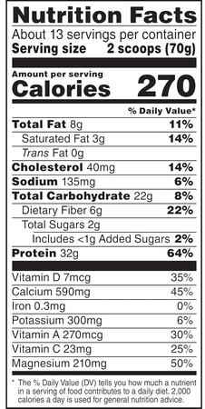 -Muscle Milk Genuine Protein Powder  Vanilla Creme  - 1.93 Lb (13 Servings)