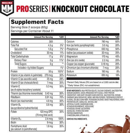 Muscle Milk Pro Series Protein Powder 50g Protein  Chocolate  - 2 Lb *Best by date 11/26