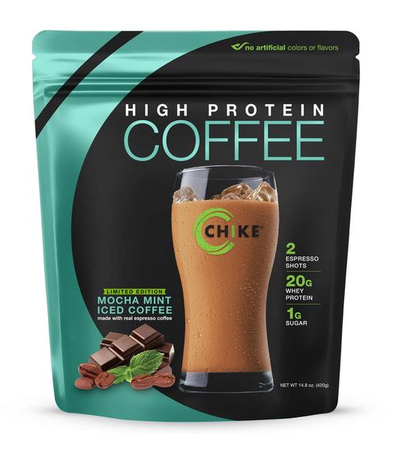 Chike Nutrition High Protein Coffee  Mocha Mint Iced Coffee - 14 Servings