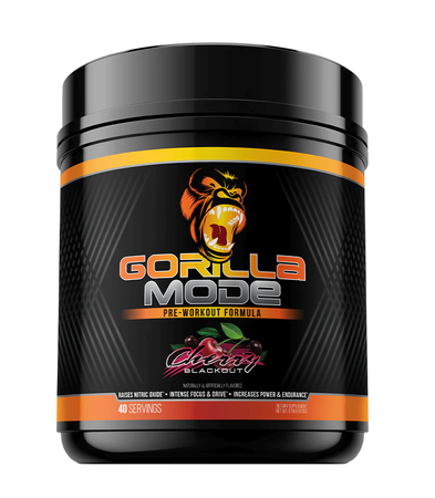 Gorilla Mind Gorilla Mode Pre-Workout  Cherry Blackout - 40 Servings *New Formula
