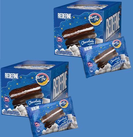 Redefine Foods Moon Pie Protein Pie  Chocolate - 2 x 8 Pack Boxes  TWINPACK