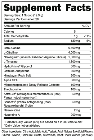 Bucked Up Mother Bucker Pre Workout Swole Whip  - 20 Servings