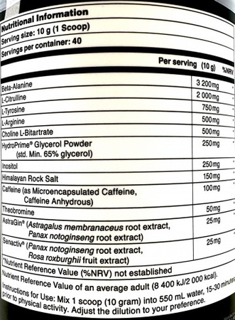 Bucked Up Mother Bucker Low Stim  Miami - 40 Servings