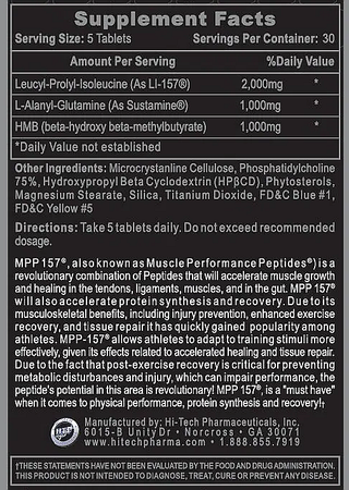Hi Tech Pharmaceuticals MPP157 - 150 Tablets