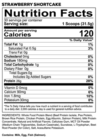 Redcon1 MRE Lite Strawberry Shortcake - 30 Servings