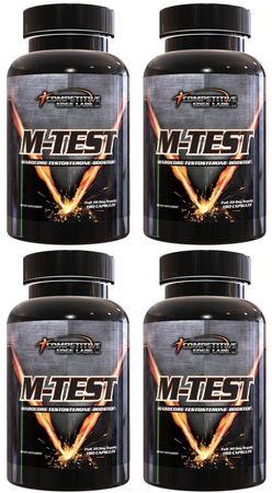 Competitive Edge Labs M-Test - 4 x 180 Capsule Bottles   4 PACK