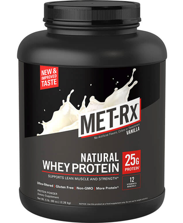 Met-Rx Natural Whey Protein Vanilla - 5 Lb