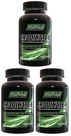 Muscle Addiction Eradicate-E - 270 Capsules (3 x 90 Capsule Bottles)  3 PACK
