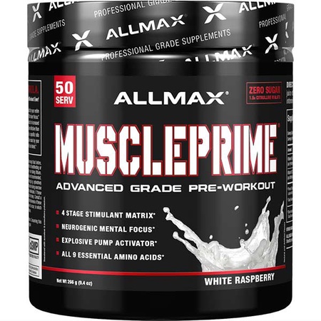 AllMax MusclePrime Pre Workout  White Raspberry - 50 Servings