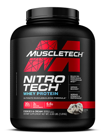 MuscleTech Nitro-Tech 100% Whey Gold Cookies & Cream - 5 Lb