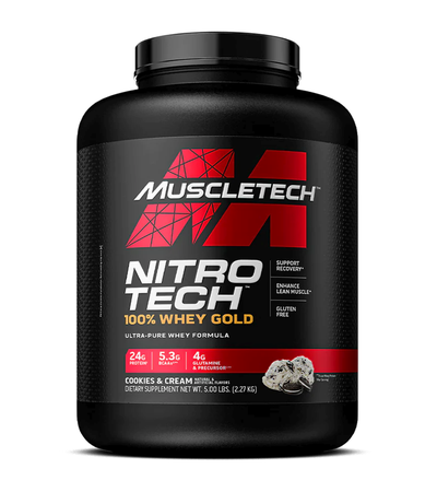 MuscleTech Nitro-Tech 100% Whey Gold Cookies & Cream - 5 Lb