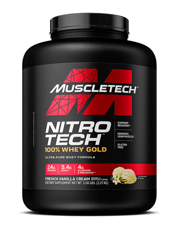 MuscleTech Nitro-Tech 100% Whey Gold French Vanilla Creme - 5 Lb