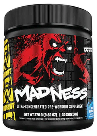 Mutant Madness Pre Workout Blue Raspberry - 30 Servings