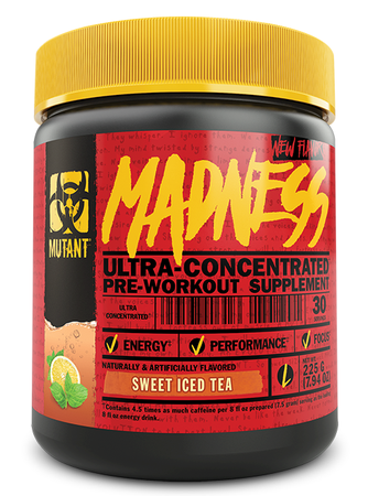 Mutant Madness Pre Workout Sweet Iced Tea - 30 Servings
