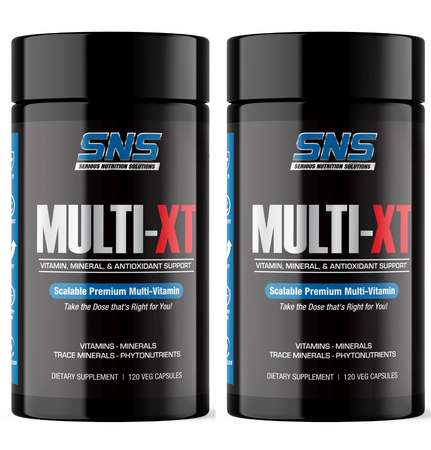 SNS Serious Nutrition Solutions MULTI-XT Multi-Vitamin & Mineral - 240 Capsules (2 x 120 Capsule Bottles)  TWINPACK