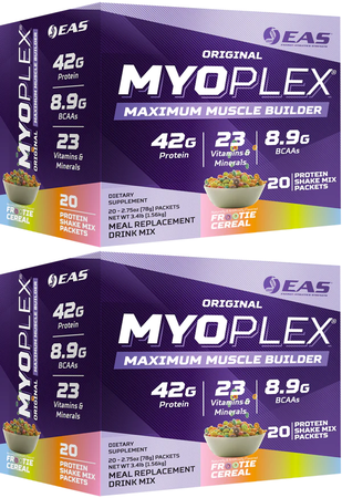 EAS Myoplex Protein Shake Mix Packets  Frootie Cereal - 2 x 20 Packs  TWINPACK (FREE SHIPPING)