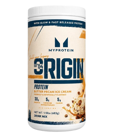 Myprotein Origin Protein  Butter Pecan Ice Cream  - 1.5 Lb  (30g of protein and 5g of creatine per serving)