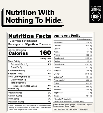 NAKED Whey Protein  Chocolate - 1 Lb