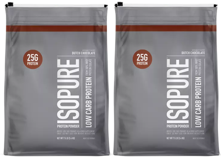 -Isopure Low Carb Dutch Chocolate - 15 Lbs (2 x 7.5 Lb Bags) TWINPACK