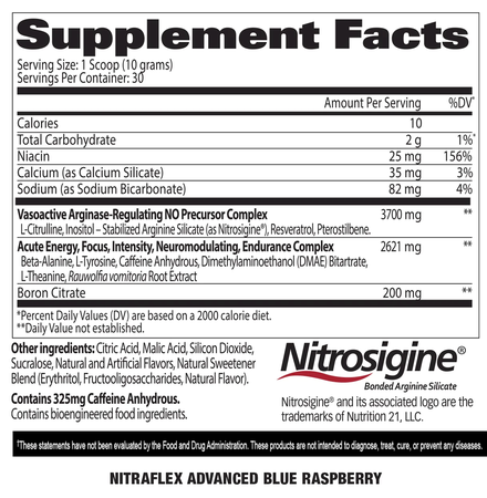 GAT Nitraflex Advanced  Black Cherry - 30 Servings