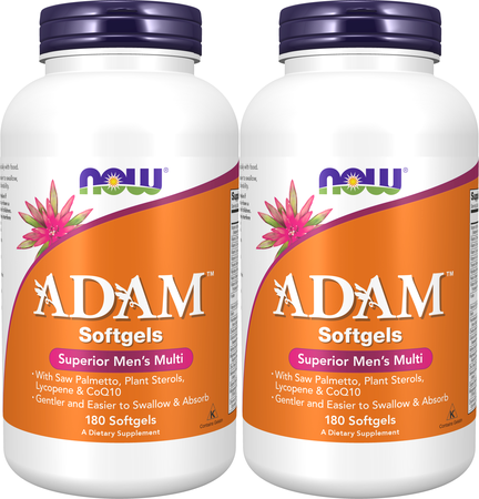 Now Foods ADAM Men's Multi Vitamin Softgels - 360 Softgels (2 x 180 Softgels)  TWINPACK