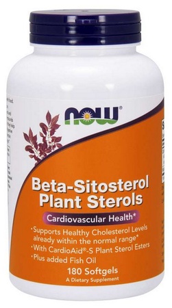 Now Foods Beta-Sitosterol Plant Sterols Softgels - 180 Softgels