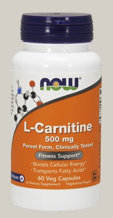 Now Foods L-Carnitine 500 Mg (Carnipure L-Carnitine Tartrate) - 60 Cap